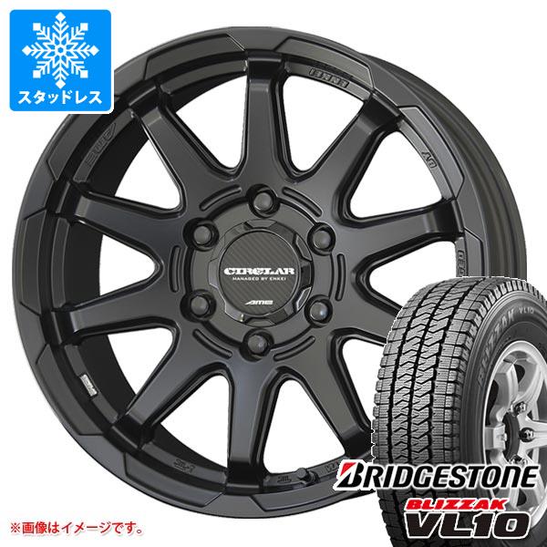 【タイヤ交換対象】ハイエース 200系用 スタッドレス ブリヂストン ブリザック VL10 195/80R15 107/105N サーキュラー C10X タイヤホイール4本セット