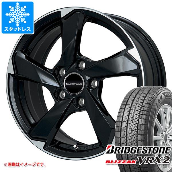 【タイヤ交換対象】アウディ A3 GY系用 スタッドレス ブリヂストン ブリザック VRX2 205/55R16 91Q ユーロアクシス クロスエッジ タイヤホイール4本セット