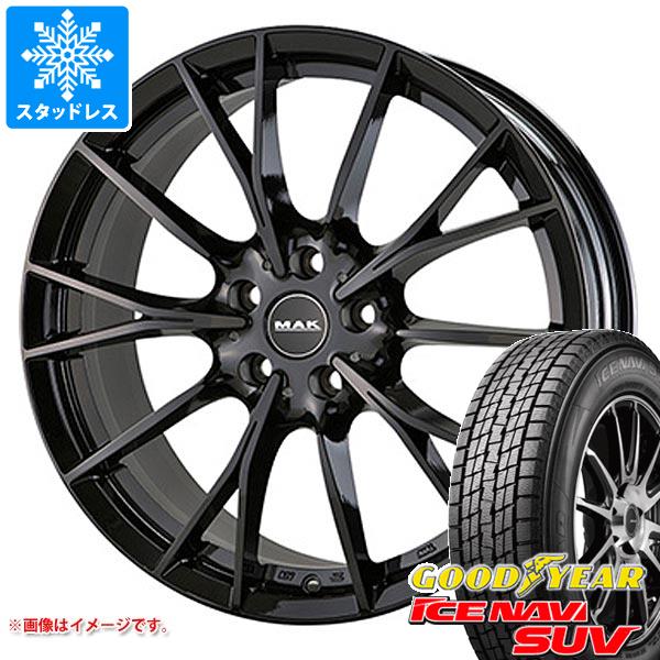 【タイヤ交換対象】BMW U10 X2用 スタッドレス グッドイヤー アイスナビ SUV 225/60R17 99Q MAK ファブリック タイヤホイール4本セット