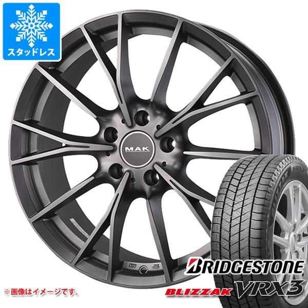 【タイヤ交換対象】BMW U10 X2用 スタッドレス ブリヂストン ブリザック VRX3 225/60R17 99Q MAK ファブリック タイヤホイール4本セット