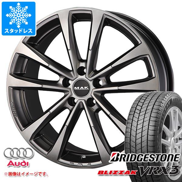 【タイヤ交換対象】アウディ Q2 GA系用 スタッドレス ブリヂストン ブリザック VRX3 215/50R18 92Q MAK マイン タイヤホイール4本セット