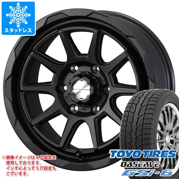 【タイヤ交換対象】T31エクストレイル用 2025年製 スタッドレス トーヨー オブザーブ GSi-6 215/70R16 100Q マッドヴァンス06 タイヤホイール4本セット