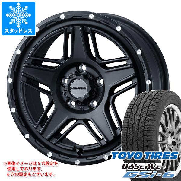 【タイヤ交換対象】CX-5 KE/KF系用 2025年製 スタッドレス トーヨー オブザーブ GSi-6 225/65R17 102Q マッドヴァンス07 タイヤホイール4本セット