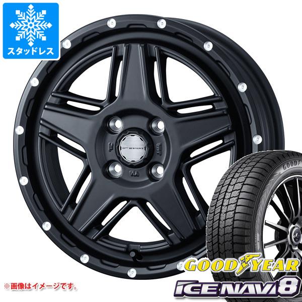 【タイヤ交換対象】エブリイワゴン DA17W用 スタッドレス グッドイヤー アイスナビ8 165/60R14 75Q マッドヴァンス07 タイヤホイール4本セット