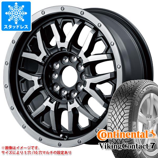 【タイヤ交換対象】アウトランダー GF/GG系用 スタッドレス コンチネンタル バイキングコンタクト7 225/65R17 106T XL ナイトロパワー M27 グレネード タイヤホイール4本セット