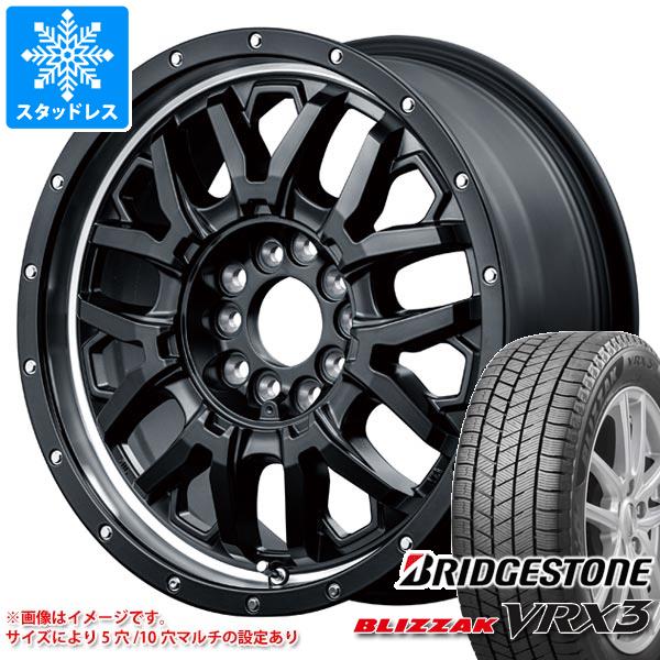 【タイヤ交換対象】エクリプスクロス GK系用 スタッドレス ブリヂストン ブリザック VRX3 225/65R17 102Q ナイトロパワー M27 グレネード タイヤホイール4本セット