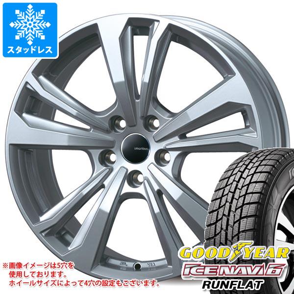 【タイヤ交換対象】メルセデスベンツ W246 Bクラス用 スタッドレス グッドイヤー アイスナビ6 ランフラット 205/55RF16 91Q ランフラット スマートライン 365 タイヤホイール4本セット