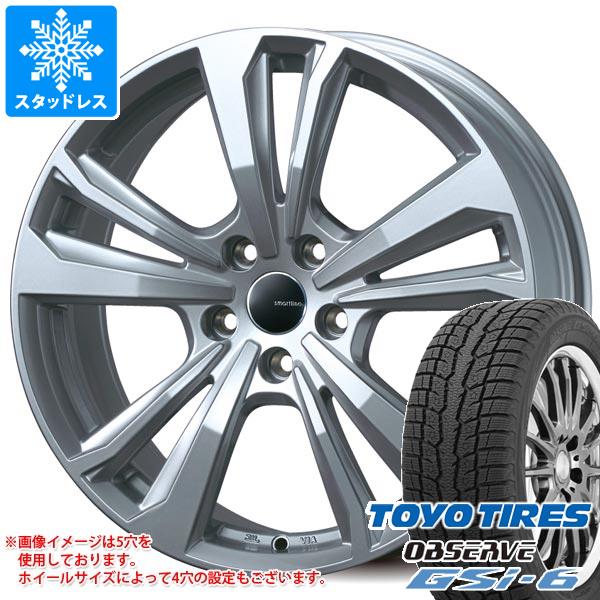 【タイヤ交換対象】プジョー 5008 P87系用 2025年製 スタッドレス トーヨー オブザーブ GSi-6 215/70R16 100Q スマートライン 365 タイヤホイール4本セット
