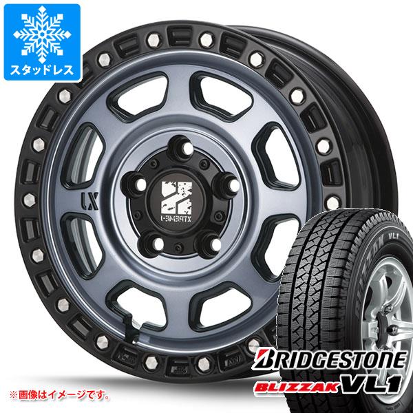 【タイヤ交換対象】タウンエース バン 400系後期用 スタッドレス ブリヂストン ブリザック VL1 165/80R14 97/95N (165R14 8PR相当) MLJ エクストリームJ XJ07 タイヤホイール4本セット