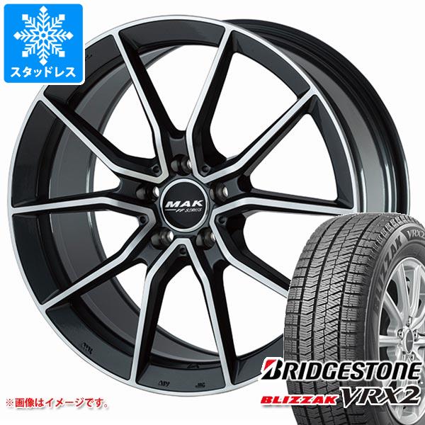 【タイヤ交換対象】メルセデスベンツ X156 GLAクラス用 スタッドレス ブリヂストン ブリザック VRX2 235/50R18 97Q MAK アルジェントエフエフ タイヤホイール4本セット