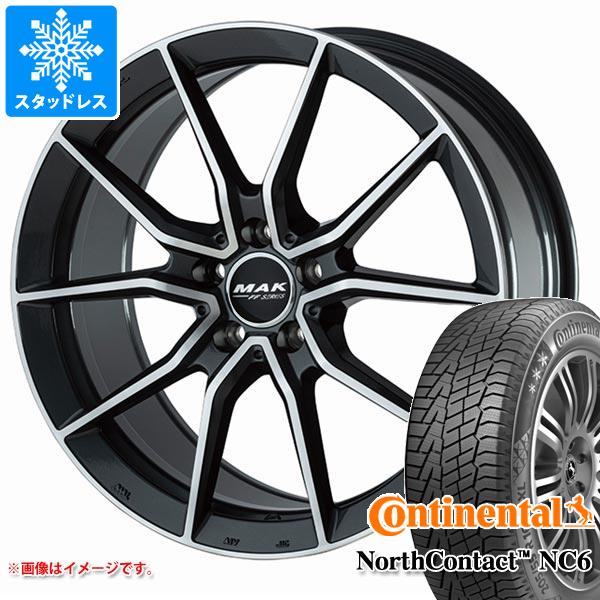 【タイヤ交換対象】メルセデスベンツ W206 AMG C43用 スタッドレス コンチネンタル ノースコンタクト NC6 245/45R18 100T XL MAK アルジェントエフエフ タイヤホイール4本セット