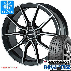 【タイヤ交換対象】メルセデスベンツ C118 CLA用 スタッドレス ダンロップ ウインターマックス02 WM02 225/45R18 95T XL MAK アルジェントエフエフ タイヤホイール4本セット