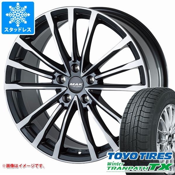 【タイヤ交換対象】BMW G26 i4用 スタッドレス トーヨー ウィンタートランパス TX 225/55R17 97Q MAK バビエラFF タイヤホイール4本セット