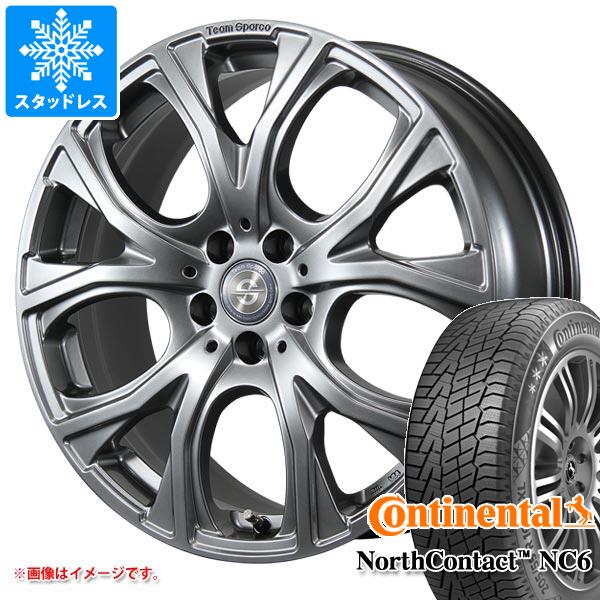 【タイヤ交換対象】メルセデスベンツ X247 GLBクラス用 スタッドレス コンチネンタル ノースコンタクト NC6 235/55R18 104T XL チームスパルコ ベネージュ タイヤホイール4本セット