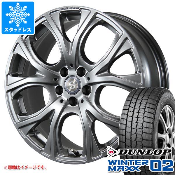 【タイヤ交換対象】メルセデスベンツ W206 Cクラス用 スタッドレス ダンロップ ウインターマックス02 WM02 225/45R18 95T XL チームスパルコ ベネージュ タイヤホイール4本セット