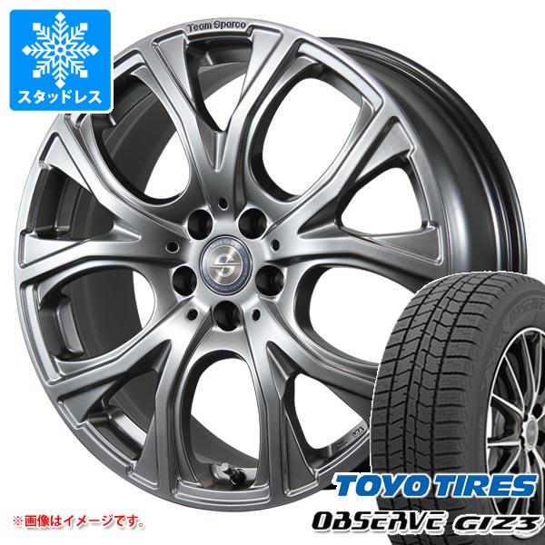 【タイヤ交換対象】MINI MINI クーパーEV J01用 スタッドレス トーヨー オブザーブ ギズ3 225/40R18 88Q チームスパルコ ベネージュ タイヤホイール4本セット