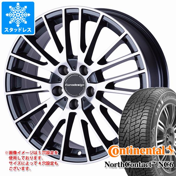 【タイヤ交換対象】メルセデスベンツ W222 S63 AMG用 スタッドレス コンチネンタル ノースコンタクト NC6 255/45R19 100T ユーロデザイン カルヴァー タイヤホイール4本セット