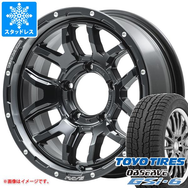 【タイヤ交換対象】5本セット ジムニー JB64W用 スタッドレス トーヨー オブザーブ GSi-6 215/70R16 100Q レイズ デイトナ F6 ブースト タイヤホイール5本セット