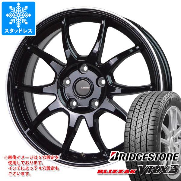 【タイヤ交換対象】スタッドレスタイヤ ブリヂストン ブリザック VRX3 145/80R12 74Q ＆ ジースピード P-06 3.5-12 タイヤホイール4本セット145/80-12 BRIDGESTONE BLIZZAK VRX3