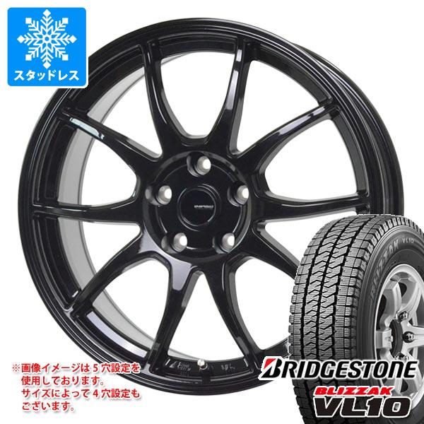 【タイヤ交換対象】スタッドレスタイヤ ブリヂストン ブリザック VL10 145/80R12 80/78N (145R12 6PR相当) ＆ ジースピード G-06 3.5-12 タイヤホイール4本セット145/80-12 BRIDGESTONE BLIZZAK VL10