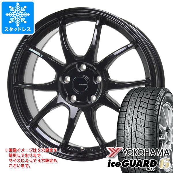 【タイヤ交換対象】スタッドレスタイヤ ヨコハマ アイスガードシックス iG60 225/50R16 92Q ＆ ジースピード G-06 6.5-16 タイヤホイール4本セット225/50-16 YOKOHAMA iceGUARD 6 iG60