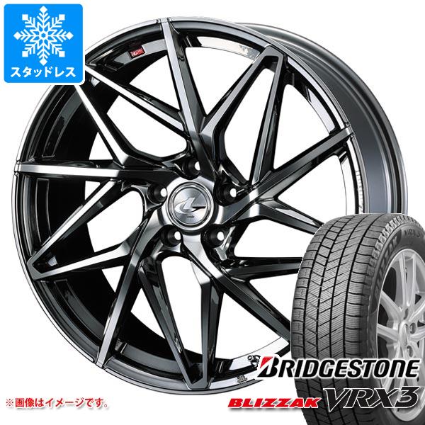 【タイヤ交換対象】スタッドレスタイヤ ブリヂストン ブリザック VRX3 215/50R18 92Q ＆ レオニス IT 7.0-18 タイヤホイール4本セット215/50-18 BRIDGESTONE BLIZZAK VRX3