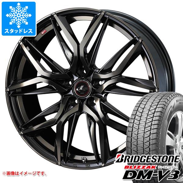 【タイヤ交換対象】スタッドレスタイヤ ブリヂストン ブリザック DM-V3 225/60R18 100Q ＆ レオニス LM 8.0-18 タイヤホイール4本セット225/60-18 BRIDGESTONE BLIZZAK DM-V3
