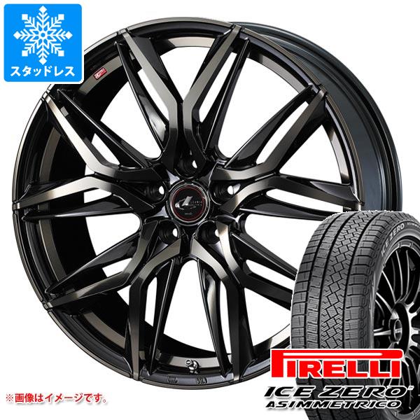 【タイヤ交換対象】スタッドレスタイヤ ピレリ アイスゼロアシンメトリコ 245/40R18 97H XL ＆ レオニス LM 8.0-18 タイヤホイール4本セット245/40-18 PIRELLI ICE ZERO ASIMMETRICO