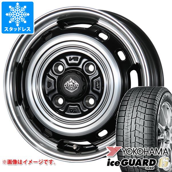 【タイヤ交換対象】スタッドレスタイヤ ヨコハマ アイスガードシックス iG60 165/60R15 77Q ＆ ランドフット XFG 4.5-15 タイヤホイール4本セット165/60-15 YOKOHAMA iceGUARD 6 iG60
