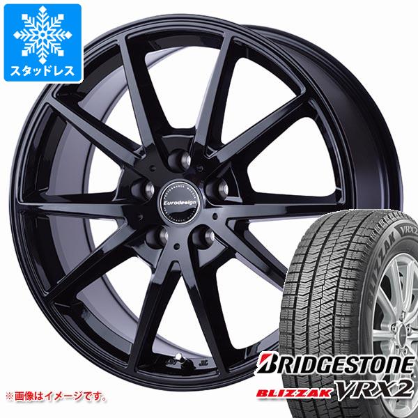 【タイヤ交換対象】MINI クロスオーバー F60用 スタッドレス ブリヂストン ブリザック VRX2 225/50R18 95Q ユーロデザイン スウィンドン タイヤホイール4本セット