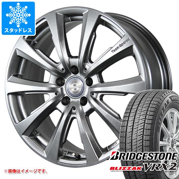 【タイヤ交換対象】メルセデスベンツ X253 AMG GLC43用 スタッドレス ブリヂストン ブリザック VRX2 235/55R19 101Q チームスパルコ ヴァローザ ver.02 タイヤホイール4本セット