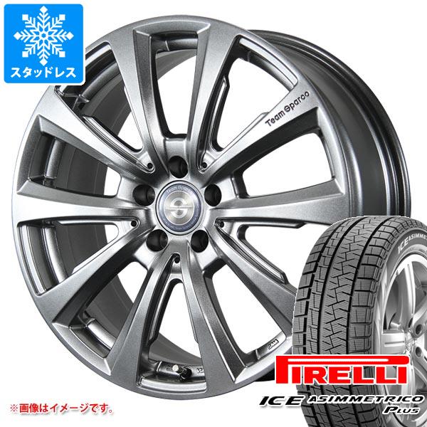 【タイヤ交換対象】MINI クーペ R58用 スタッドレス ピレリ アイスアシンメトリコ プラス 195/55R16 87Q チームスパルコ ヴァローザ ver.02 タイヤホイール4本セット