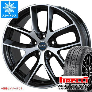 【タイヤ交換対象】テスラ モデルY用 スタッドレス ピレリ アイスゼロアシンメトリコ 255/45R19 104H XL MAK ボルテージFF タイヤホイール4本セット