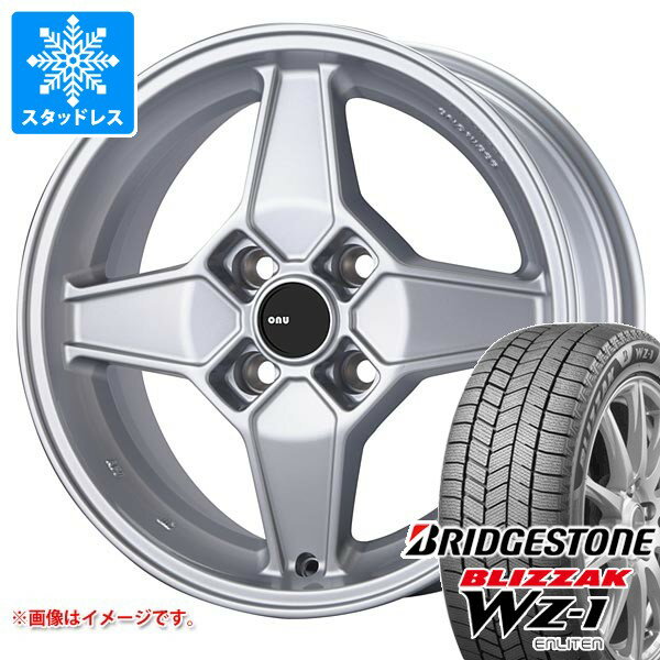 【タイヤ交換対象】フィアット 500 312系用 スタッドレス ブリヂストン ブリザック WZ-1 175/65R14 82Q アウトストラーダ アウトストラーダ ウノ タイヤホイール4本セット