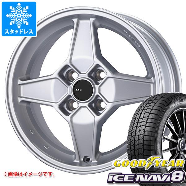 【タイヤ交換対象】フィアット 500 312系用 スタッドレス グッドイヤー アイスナビ8 175/65R14 82Q アウトストラーダ アウトストラーダ ウノ タイヤホイール4本セット