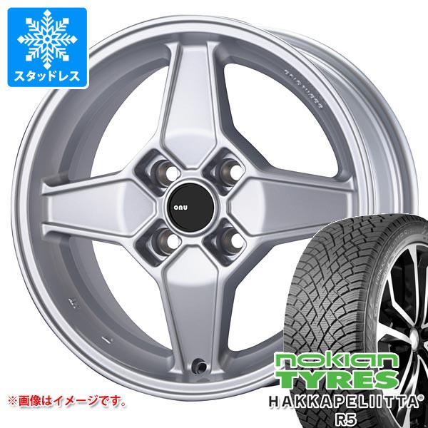 【タイヤ交換対象】フィアット 500 312系用 スタッドレス ノキアン ハッカペリッタ R5 175/65R14 82R アウトストラーダ アウトストラーダ ウノ タイヤホイール4本セット