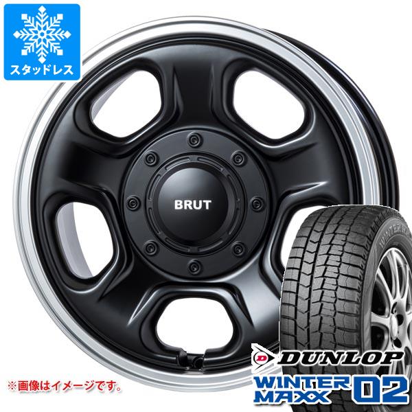【タイヤ交換対象】ニッサン T31エクストレイル用 スタッドレス ダンロップ ウインターマックス02 WM02 215/65R16 98Q ブルート BR-33 タイヤホイール4本セット