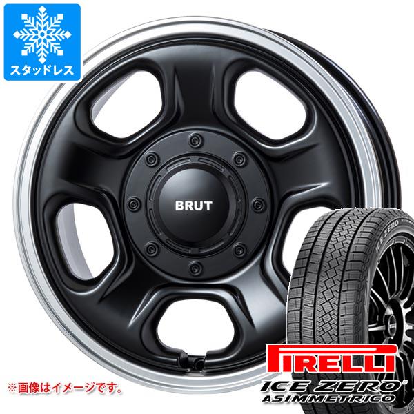 【タイヤ交換対象】ニッサン T31エクストレイル用 スタッドレス ピレリ アイスゼロアシンメトリコ SUV 215/65R16 98T ブルート BR-33 タイヤホイール4本セット