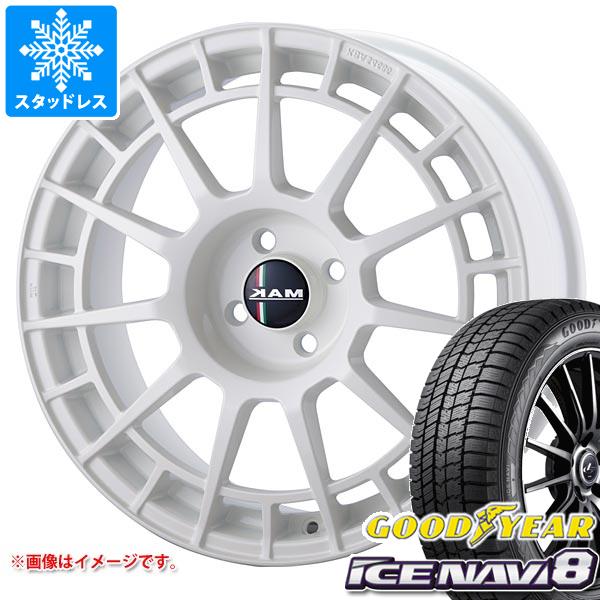 【タイヤ交換対象】フィアット アバルト500e FA1系用 スタッドレス グッドイヤー アイスナビ8 205/45R17 88Q XL MAK エンティティー タイヤホイール4本セット
