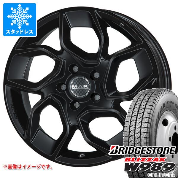 【タイヤ交換対象】フィアット デュカト L2H2/L3H2/L3H3用 スタッドレス ブリヂストン ブリザック W989 225/75R16 118/116N MAK エクスプレス タイヤホイール4本セット