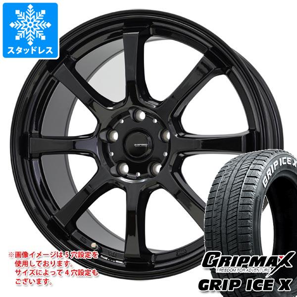 【タイヤ交換対象】スタッドレスタイヤ グリップマックス グリップアイスエックス 165/65R14 79Q ホワイトレター ＆ ジースピード G-08 タイヤホイール4本セット165/65-14 GRIP MAX GRIP ICE X WL