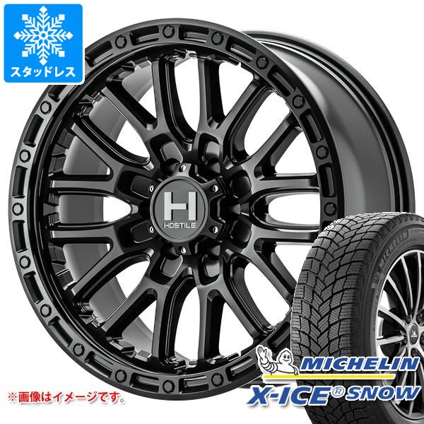 【タイヤ交換対象】ランドクルーザー プラド 150系用 スタッドレス ミシュラン エックスアイススノー SUV 265/70R17 115T ホスタイル H135 リッジクレスト タイヤホイール4本セット