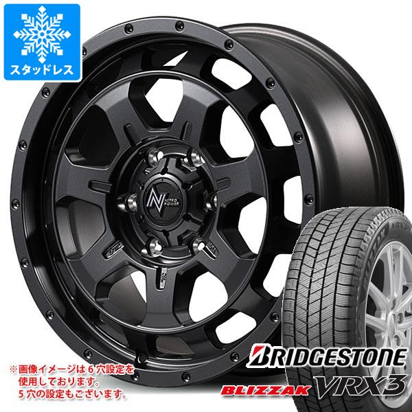 【タイヤ交換対象】ニッサン T32エクストレイル用 スタッドレス ブリヂストン ブリザック VRX3 225/70R16 103Q ナイトロパワー M7 ファランクス タイヤホイール4本セット