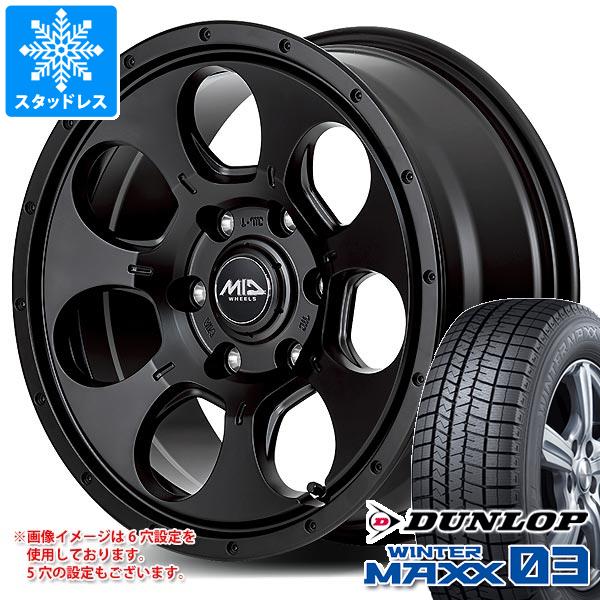 【タイヤ交換対象】アウトランダー GF/GG系用 スタッドレス ダンロップ ウインターマックス03 WM03 215/70R16 100Q ロードマックス マッドエージェント タイヤホイール4本セット