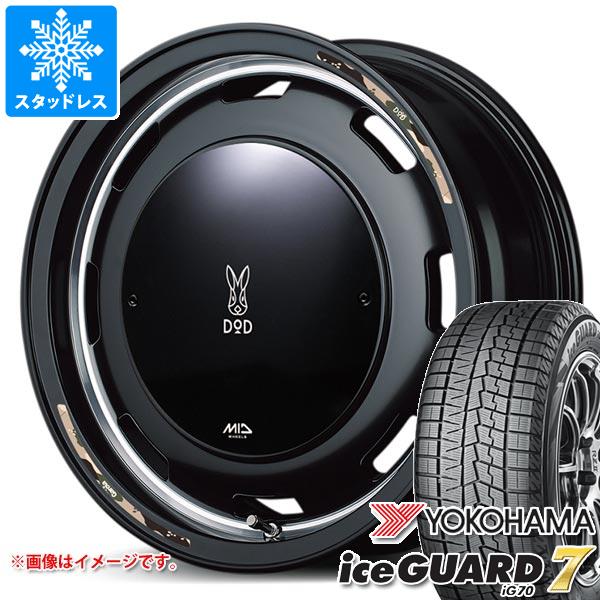 【タイヤ交換対象】スズキ エブリイバン DA17V用 スタッドレス ヨコハマ アイスガードセブン iG70 165/60R14 75Q ウシャリントバリ タイヤホイール4本セット