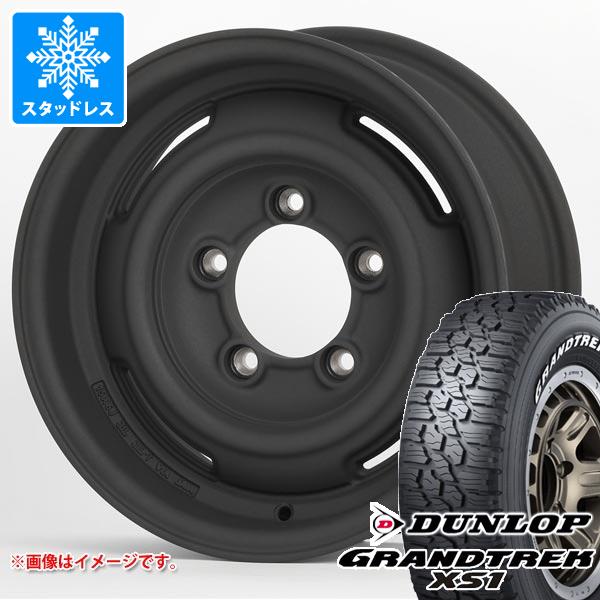 【タイヤ交換対象】ジムニー用 スタッドレス ダンロップ グラントレック XS1 185/85R16 105/103L LT ホワイトレター アピオ ワイルドボア SR プラス タイヤホイール4本セット