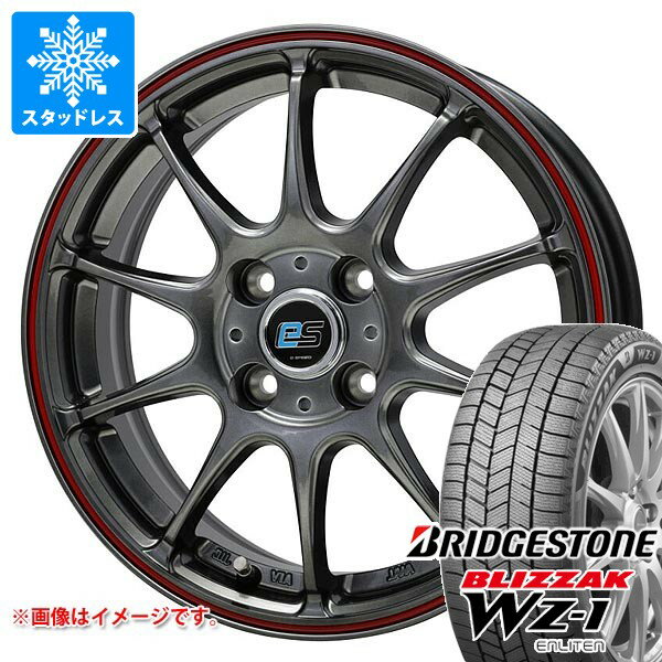 【タイヤ交換対象】2025年製 スタッドレスタイヤ ブリヂストン ブリザック WZ-1 165/65R14 79Q ＆ ジースピード es-01 タイヤホイール4本セット165/65-14 BRIDGESTONE BLIZZAK WZ-1