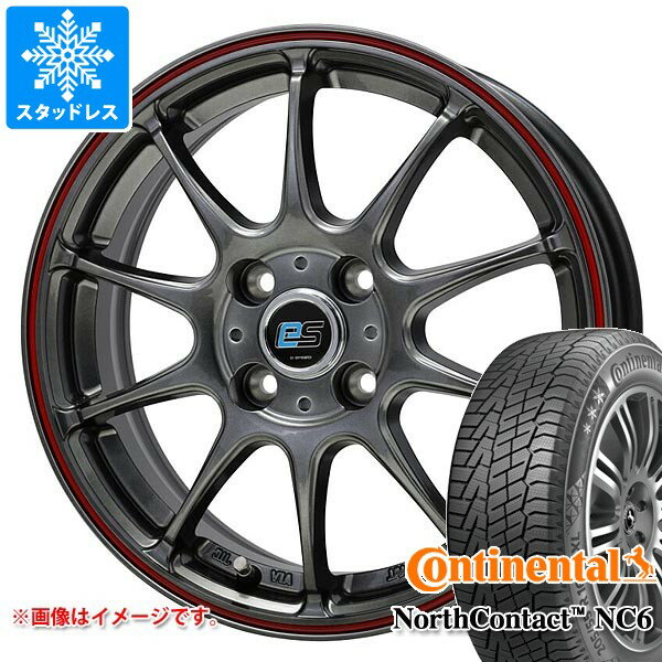 【タイヤ交換対象】スタッドレスタイヤ コンチネンタル ノースコンタクト NC6 165/55R15 75T ＆ ジースピード es-01 4.5-15 タイヤホイール4本セット165/55-15 CONTINENTAL NorthContact NC6