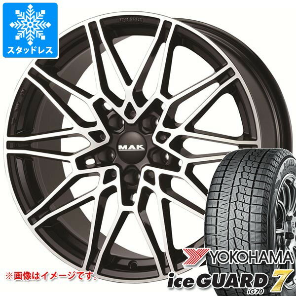 【タイヤ交換対象】BMW G42 2シリーズ用 スタッドレス 2025年製 ヨコハマ アイスガードセブン iG70 225/45R18 95Q XL MAK ケーニッヒ タイヤホイール4本セット