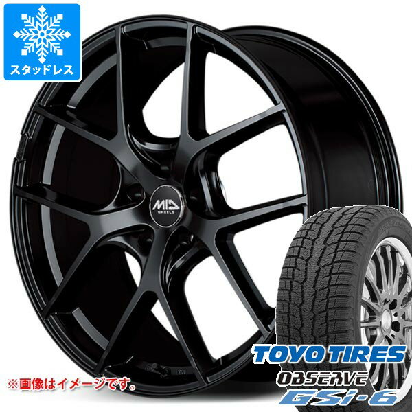 【タイヤ交換対象】レクサス NX 20系用 スタッドレス トーヨー オブザーブ GSi-6 235/55R19 101Q レフィナーダ モーション4 タイヤホイール4本セット